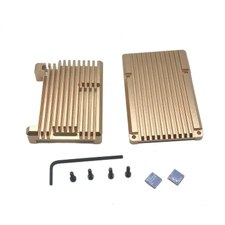 Custodia kit Raspberry Pi 4 con ventola con ventola di raffreddamento e dissipatore di calore